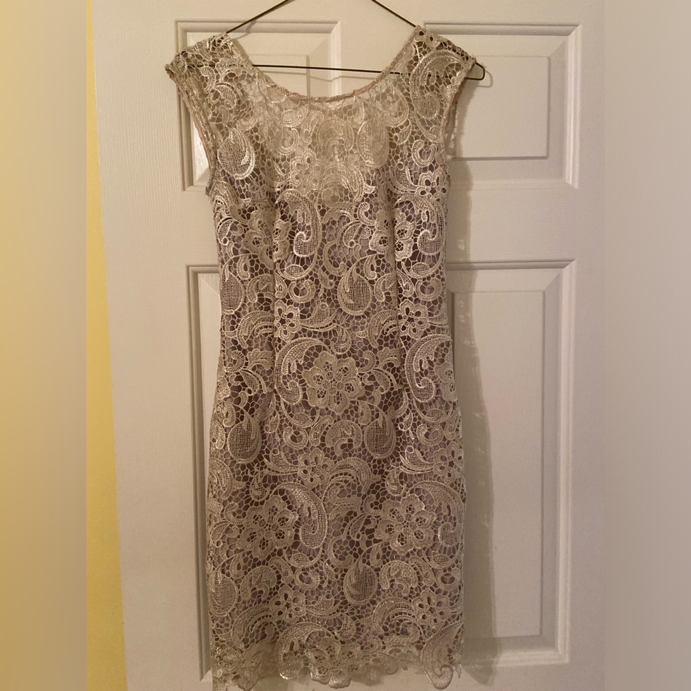 Beautiful lace cap sleeve dress